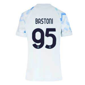 Inter Milan Alessandro Bastoni #95 Jalkapallovaatteet Naisten Vieraspaita 2025-26 Lyhythihainen
